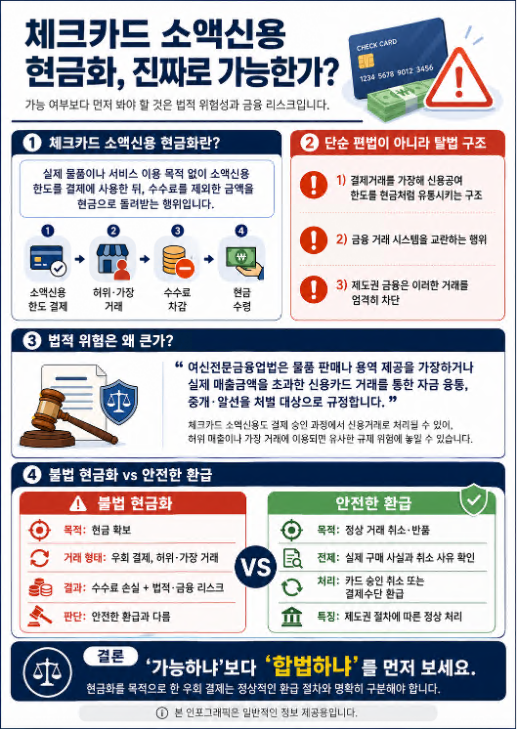 체크카드 소액신용 안내 안내 이미지